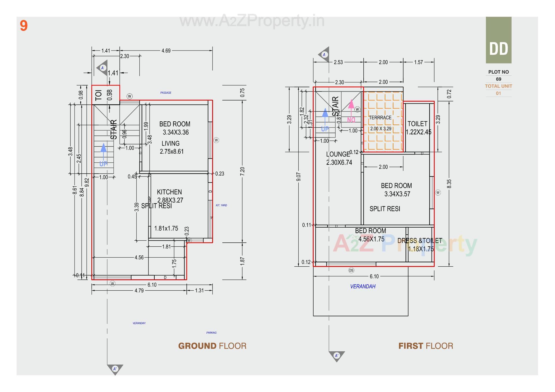 Layout of real estate project Amrutam Homes located at Palanpur, Banaskantha, Gujarat
