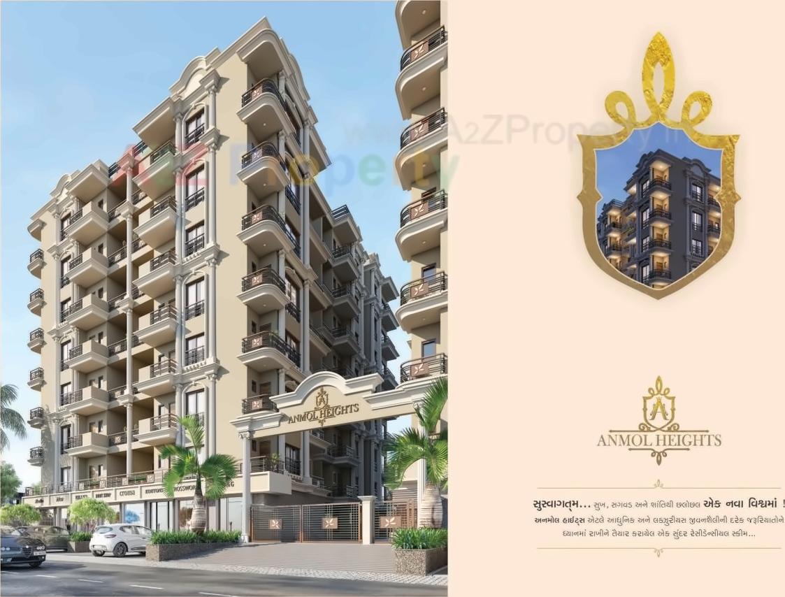 3D Elevation of real estate project Anmol Heights located at Banaskantha, Banaskantha, Gujarat