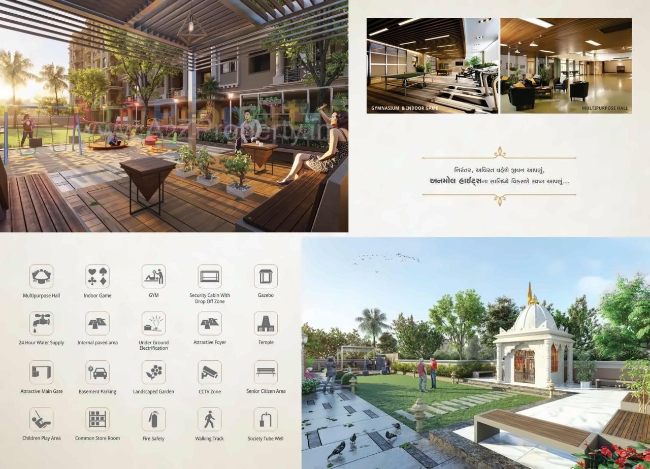 3D Elevation of real estate project Anmol Heights located at Banaskantha, Banaskantha, Gujarat
