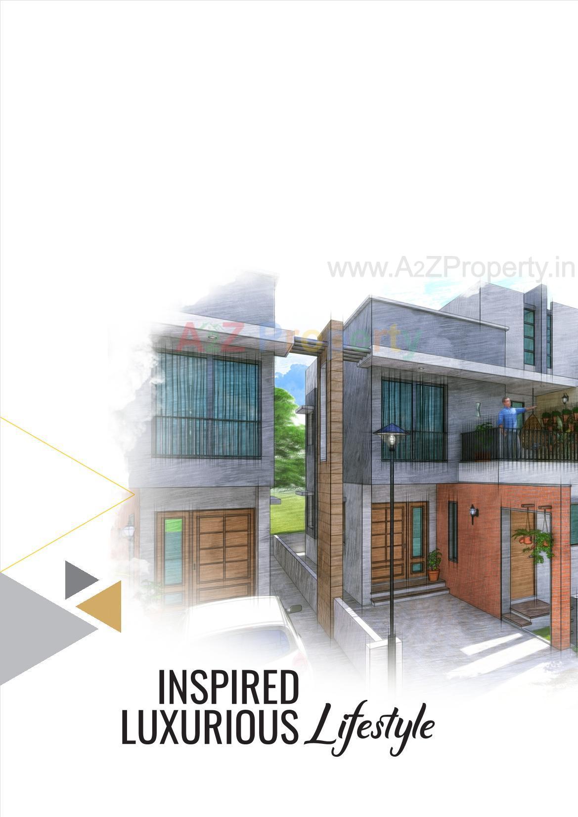 3D Elevation of real estate project Ashirwad Bungalows located at Palanpur, Banaskantha, Gujarat