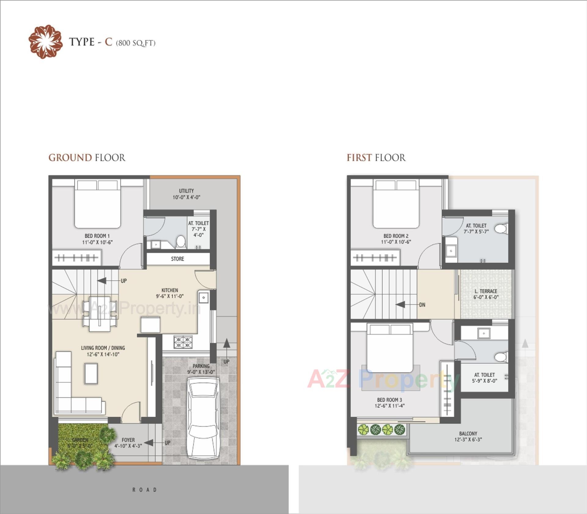 Layout of real estate project Avadh Greens located at Palanpur, Banaskantha, Gujarat