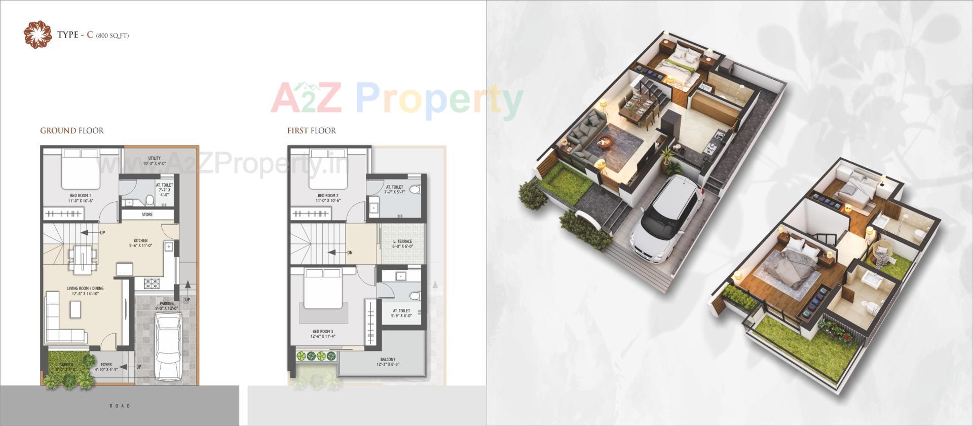 Layout of real estate project Avadh Greens located at Palanpur, Banaskantha, Gujarat