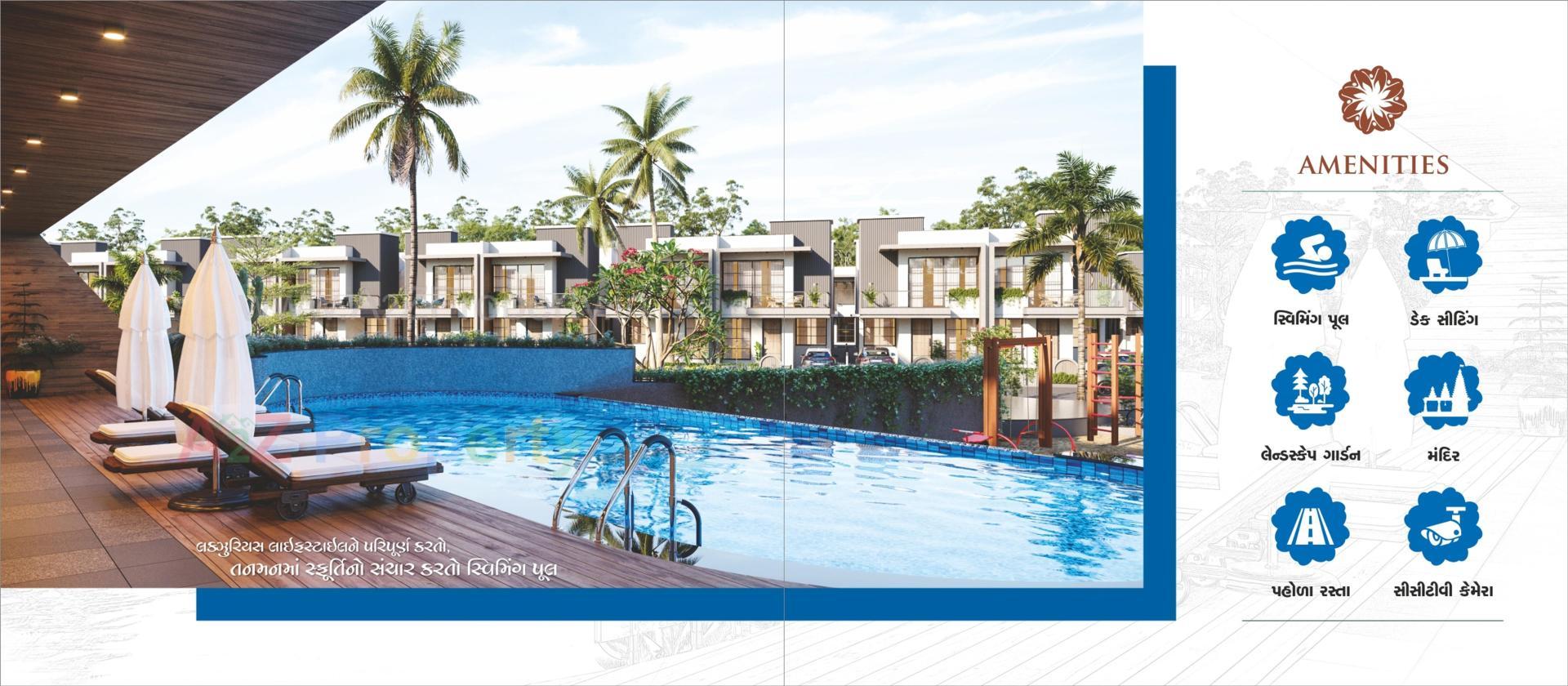 3D Elevation of real estate project Avadh Greens located at Palanpur, Banaskantha, Gujarat