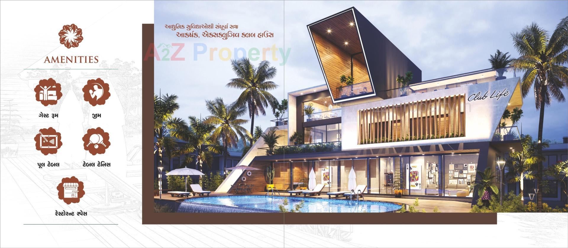 3D Elevation of real estate project Avadh Greens located at Palanpur, Banaskantha, Gujarat