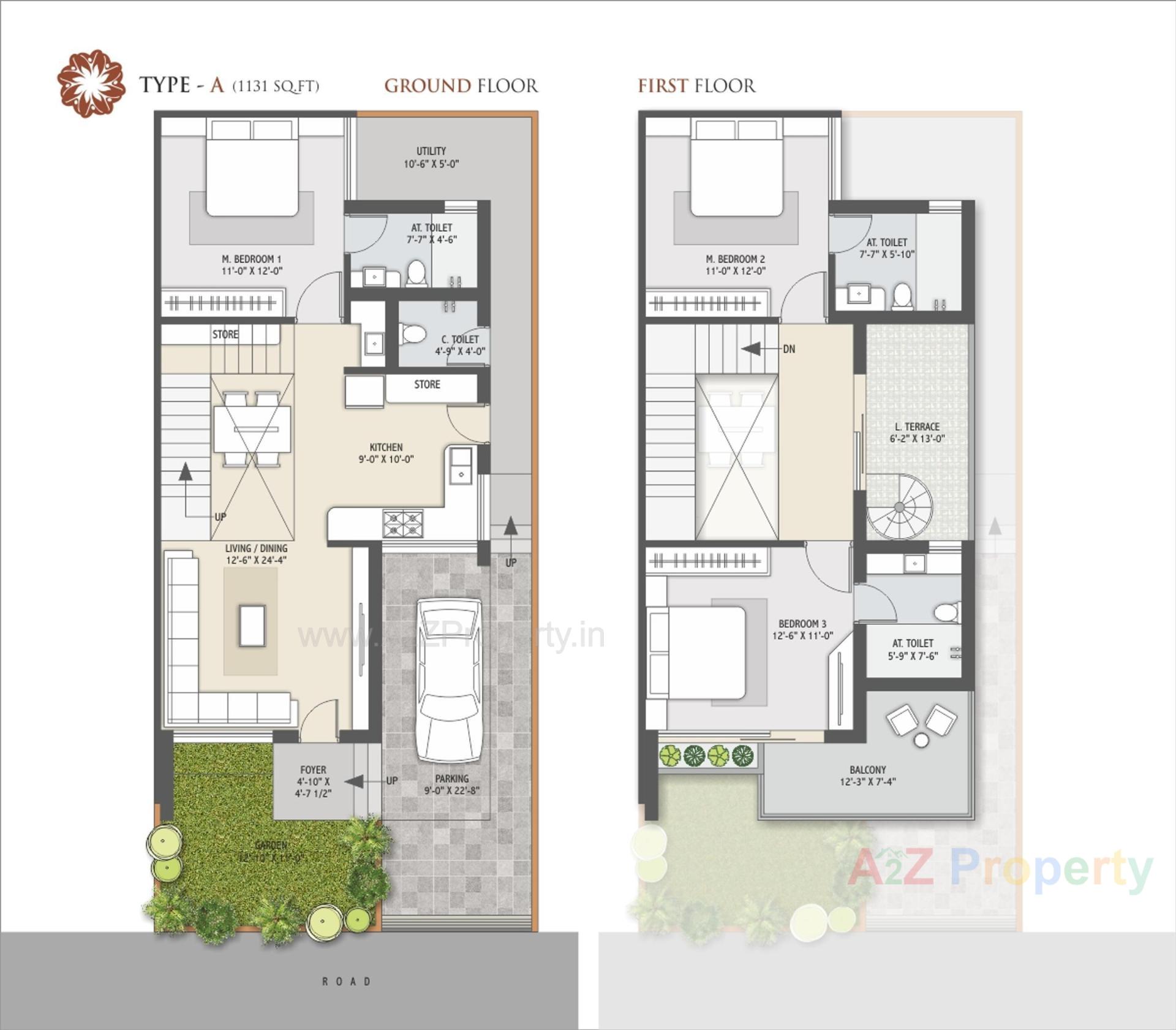 Layout of real estate project Avadh Greens located at Palanpur, Banaskantha, Gujarat