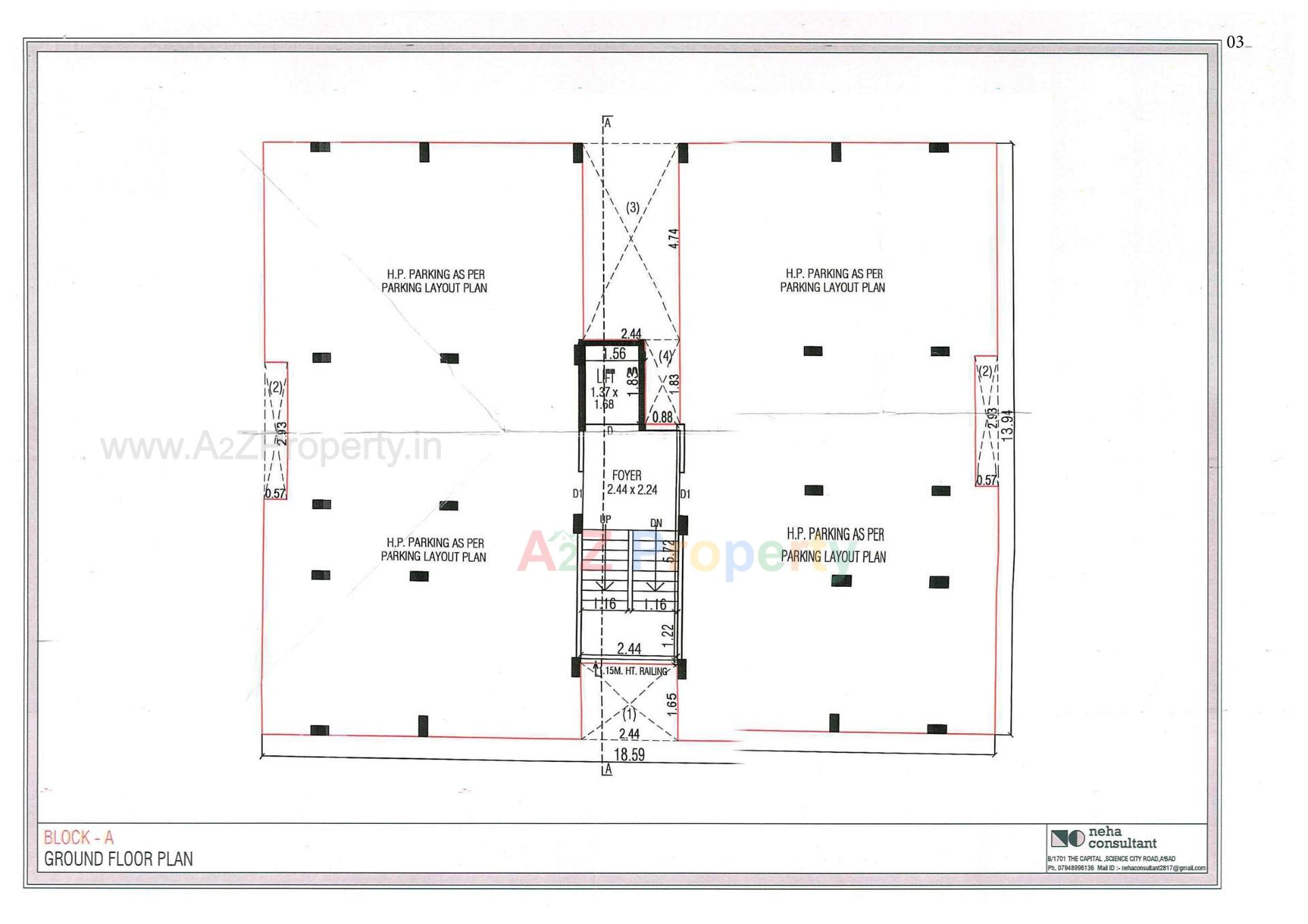 Layout of real estate project Bhagwati Retreat located at Ambaji, Banaskantha, Gujarat