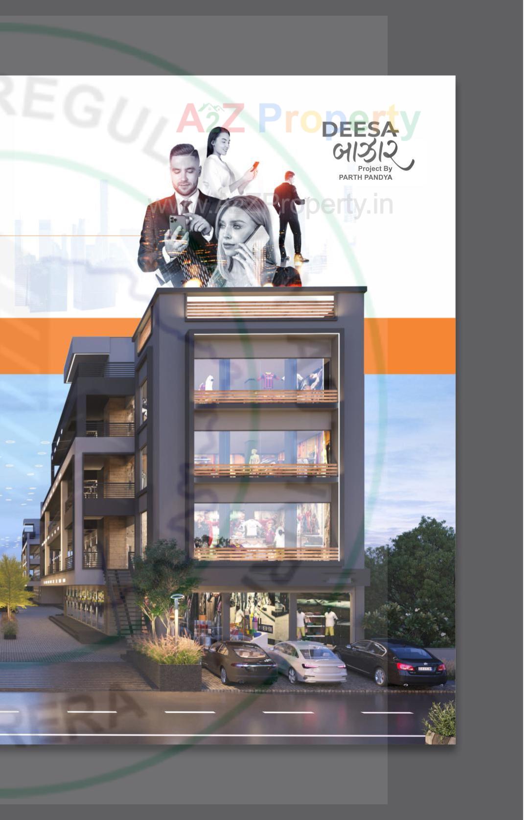 3D Elevation of real estate project Deesa Bazar located at Deesa, Banaskantha, Gujarat