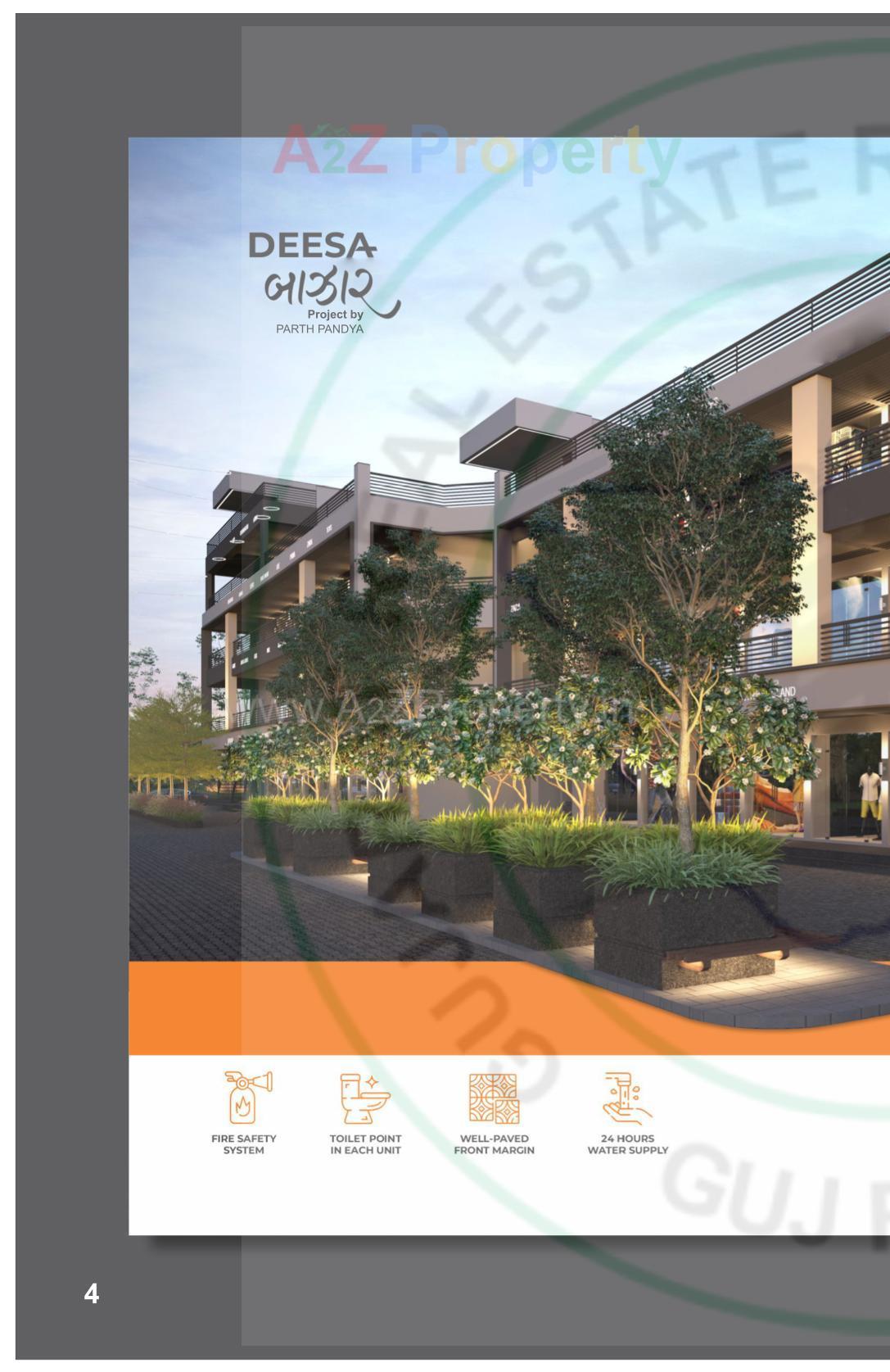 3D Elevation of real estate project Deesa Bazar located at Deesa, Banaskantha, Gujarat