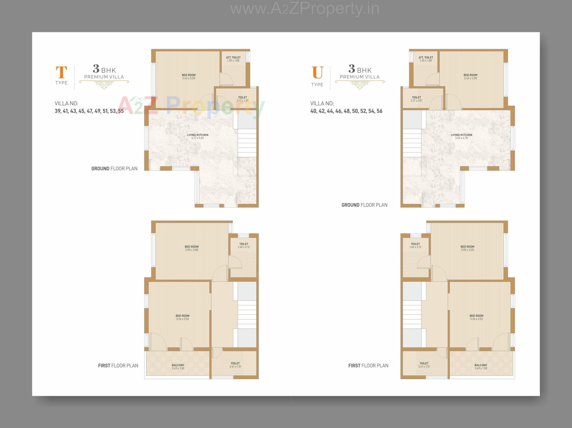 Layout of real estate project Gajanan Paradise Villa located at Palanpur, Banaskantha, Gujarat