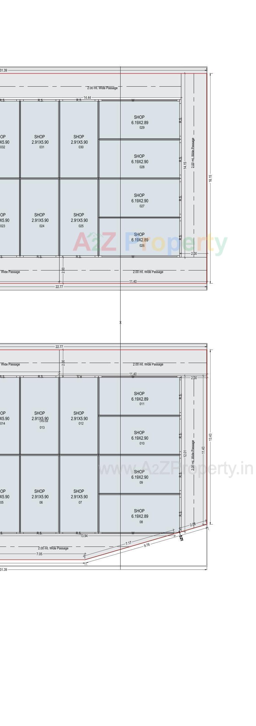 Layout of real estate project Gokuldham Arcade located at Palanpur, Banaskantha, Gujarat