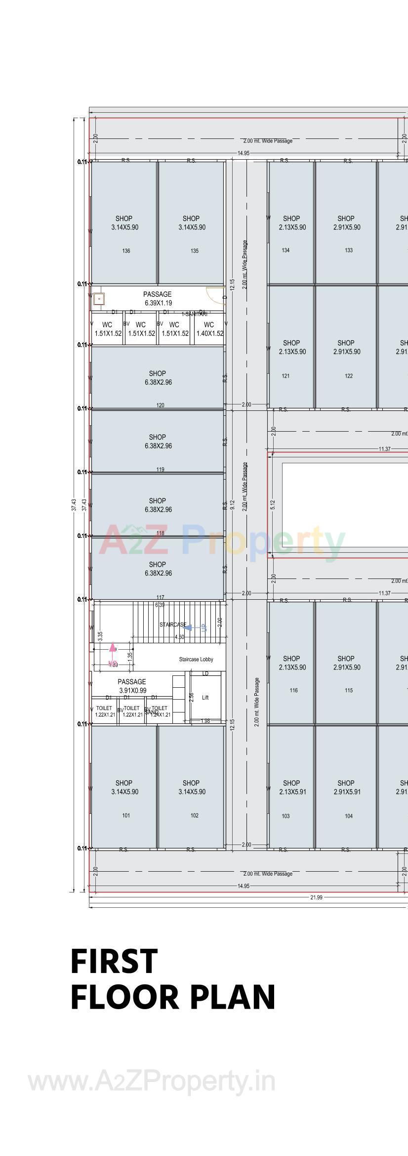 Layout of real estate project Gokuldham Arcade located at Palanpur, Banaskantha, Gujarat