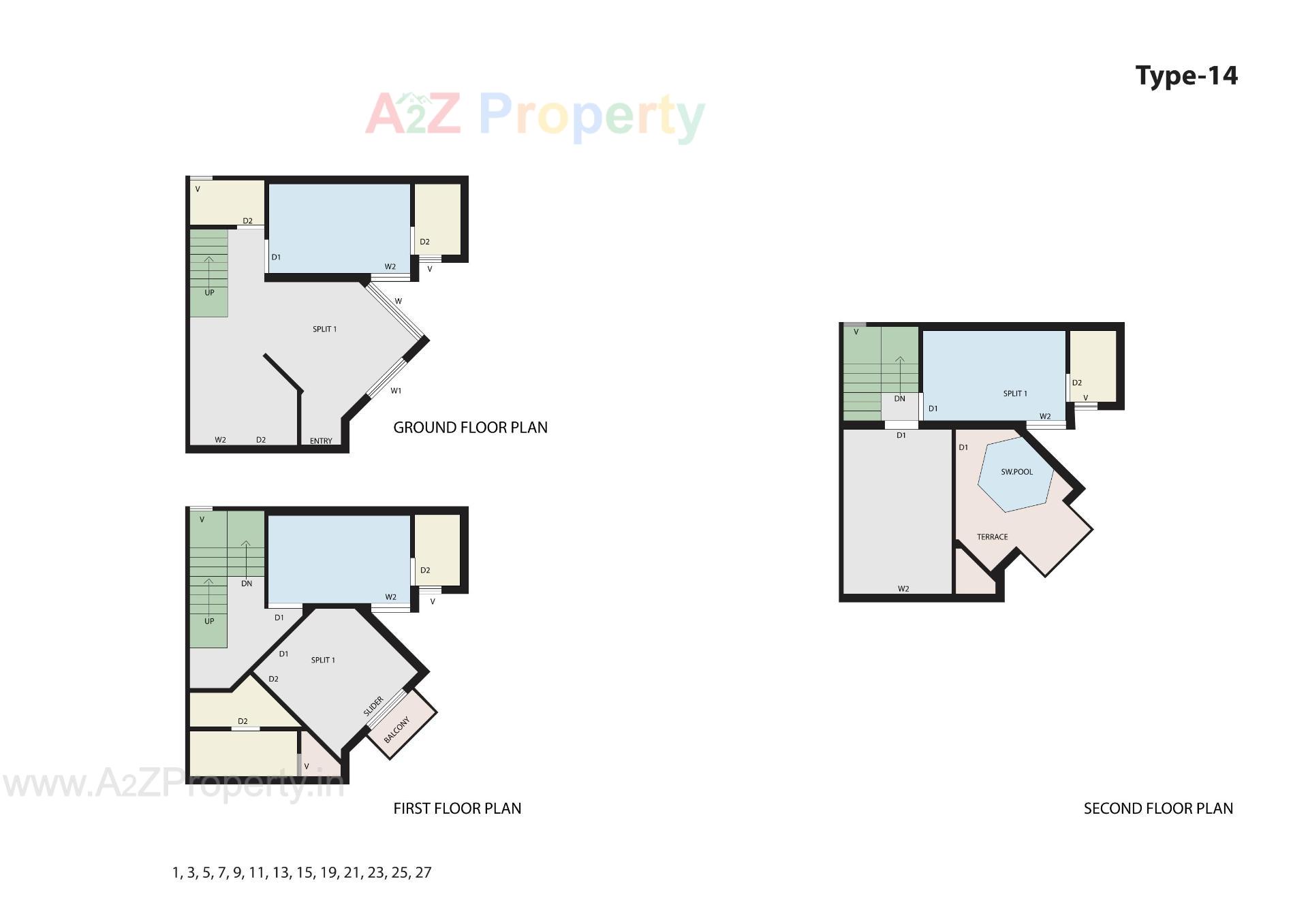 Layout of real estate project Gokuldham Gardenia located at Palanpur, Banaskantha, Gujarat
