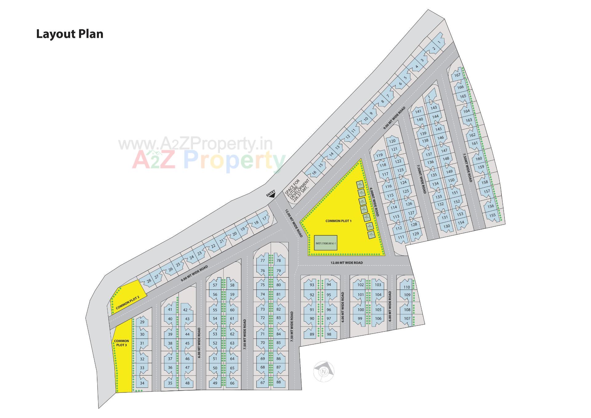 Layout of real estate project Gokuldham Gardenia located at Palanpur, Banaskantha, Gujarat
