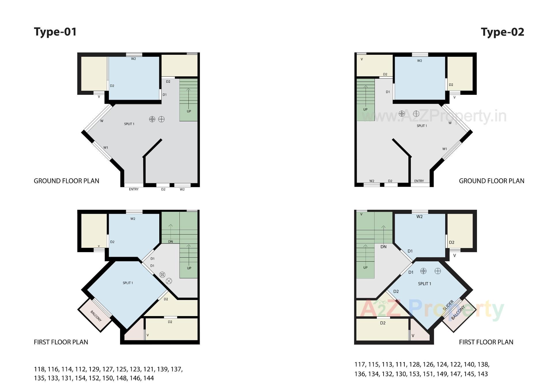 Layout of real estate project Gokuldham Gardenia located at Palanpur, Banaskantha, Gujarat