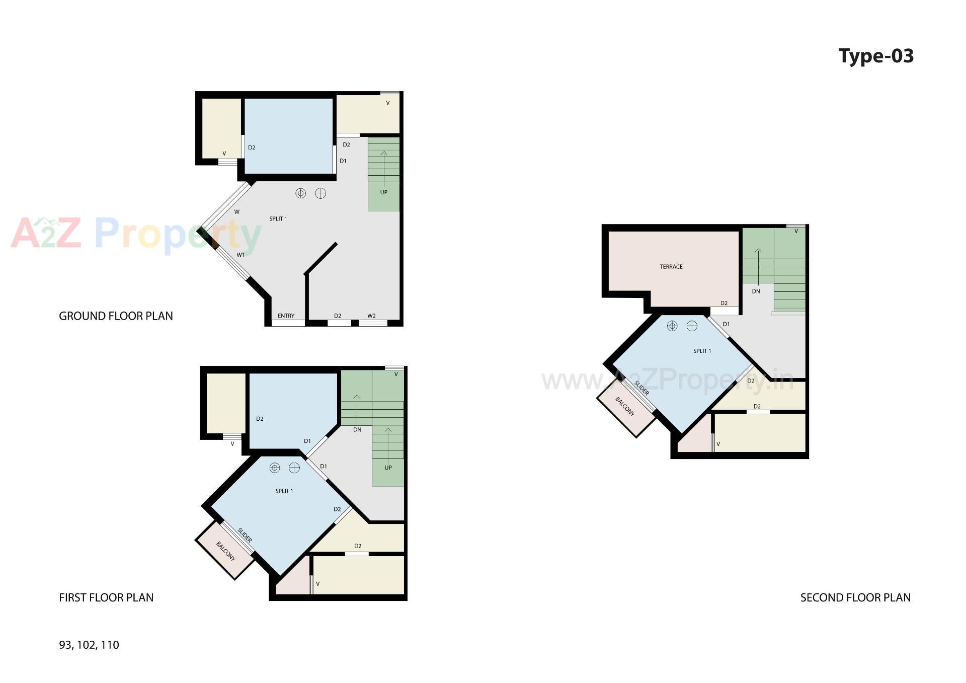 Layout of real estate project Gokuldham Gardenia located at Palanpur, Banaskantha, Gujarat