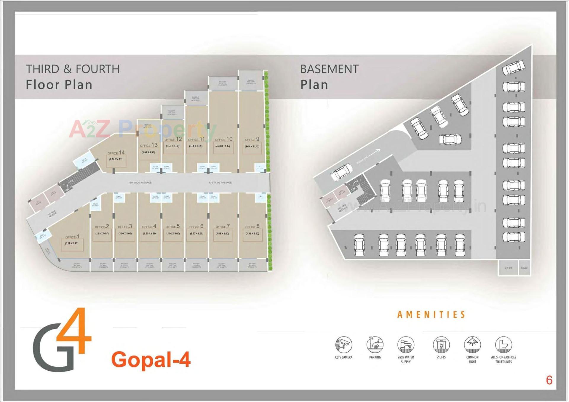 Layout of real estate project Gopal located at Palanpur, Banaskantha, Gujarat