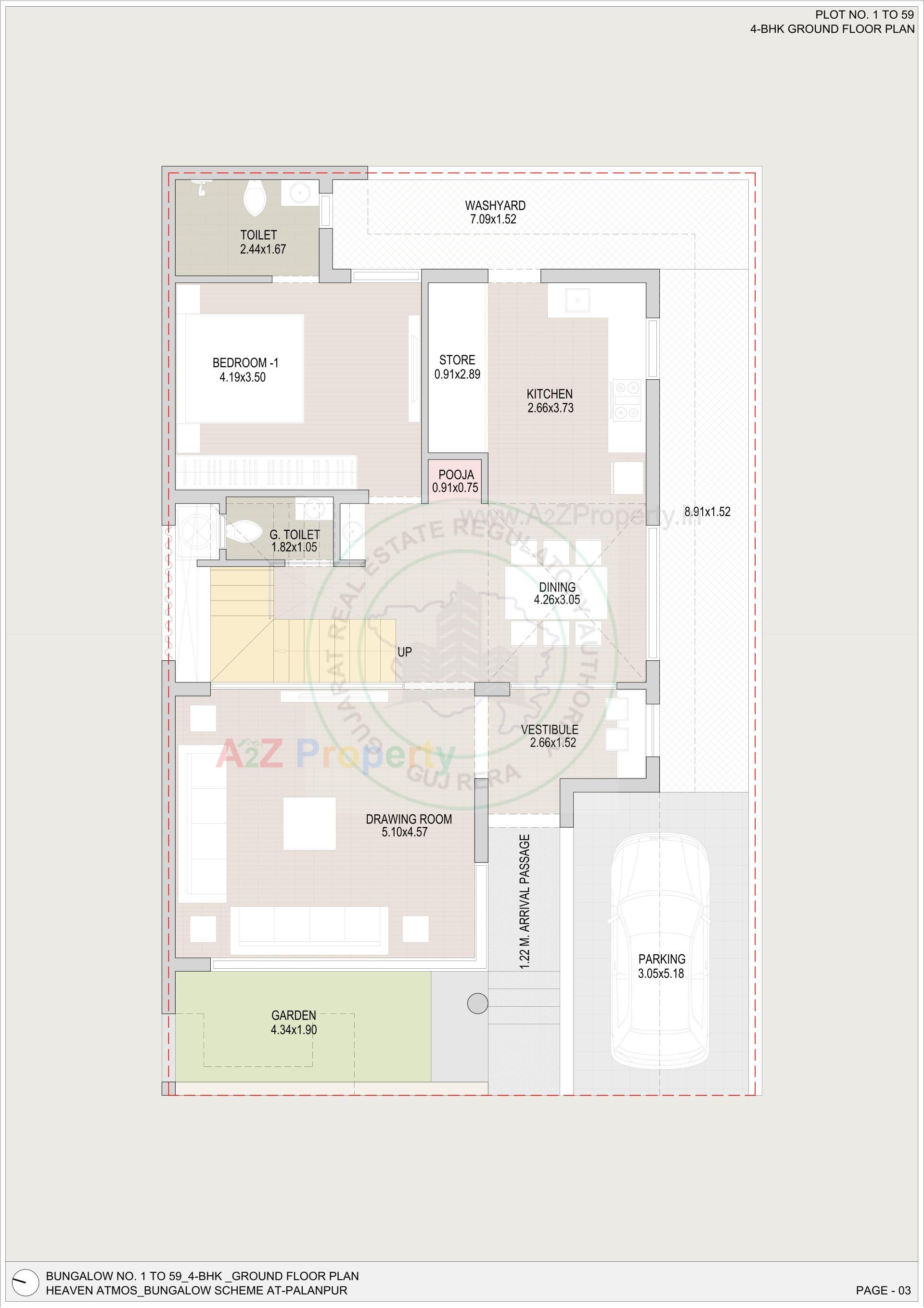 Layout of real estate project Heaven Atmos located at Gathaman, Banaskantha, Gujarat