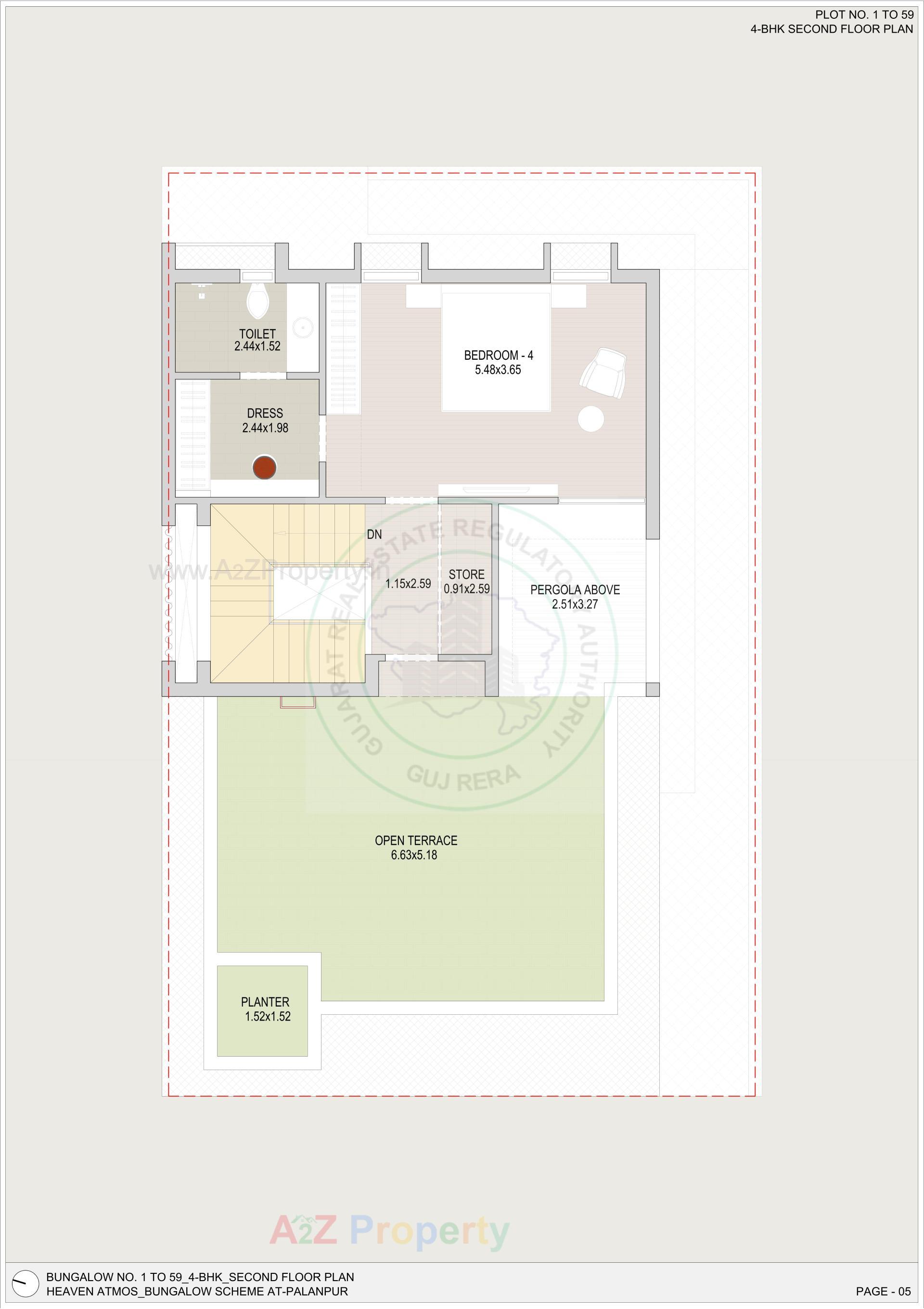Layout of real estate project Heaven Atmos located at Gathaman, Banaskantha, Gujarat