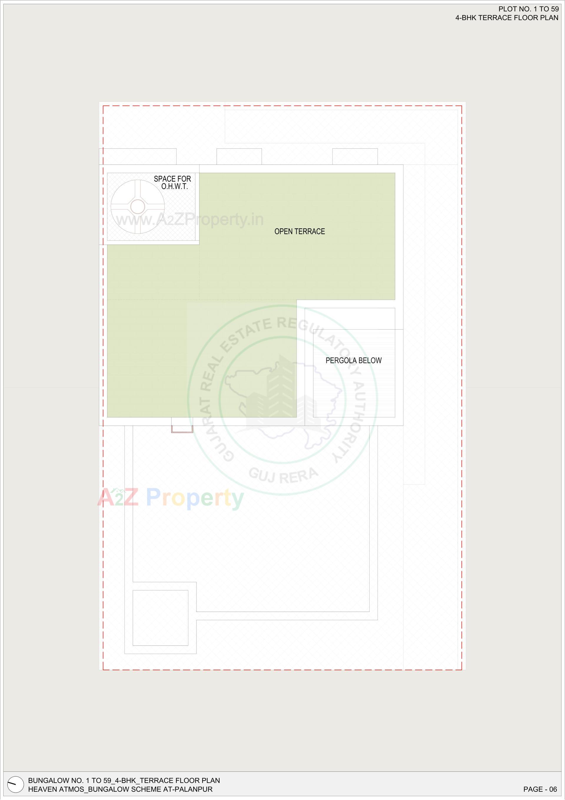 Layout of real estate project Heaven Atmos located at Gathaman, Banaskantha, Gujarat