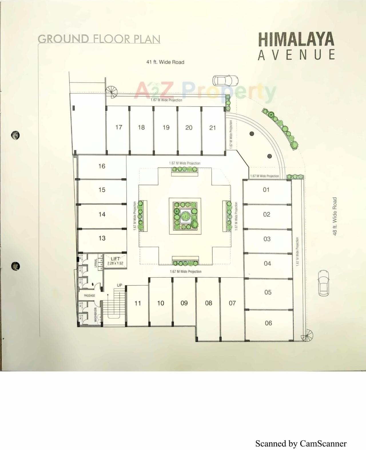 Layout of real estate project Himalaya Avenue located at Palanpur, Banaskantha, Gujarat