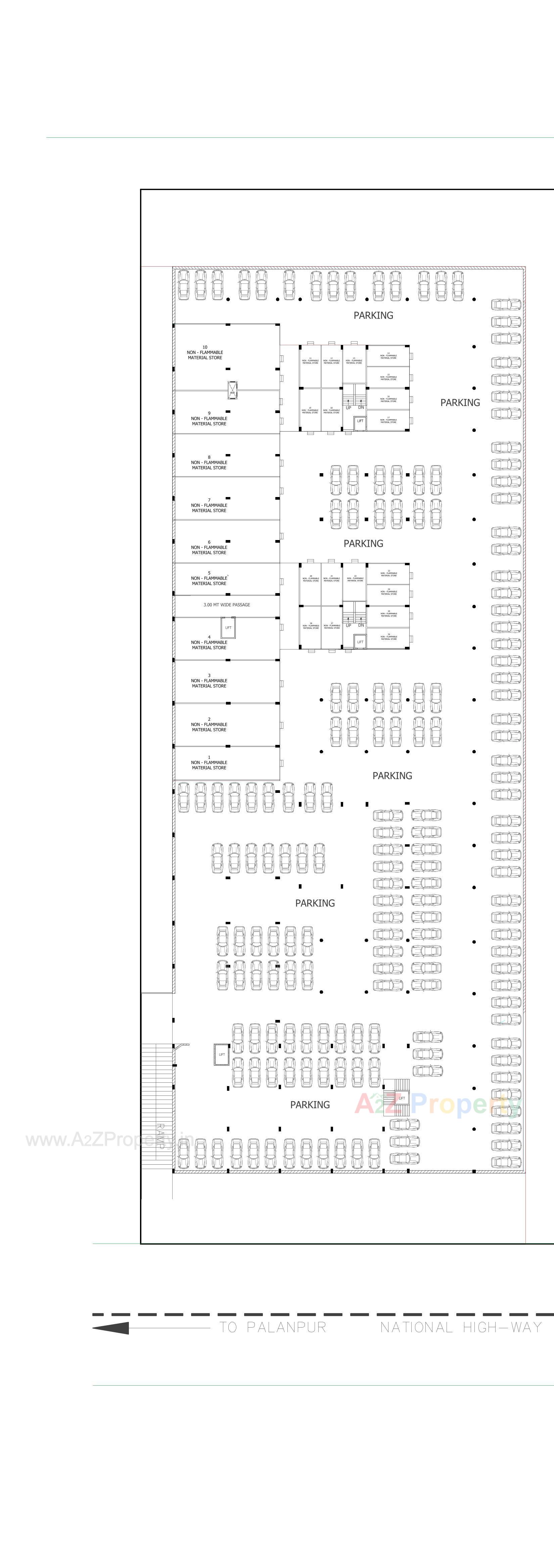 Layout of real estate project Kesar City Centre located at Rajpur, Banaskantha, Gujarat