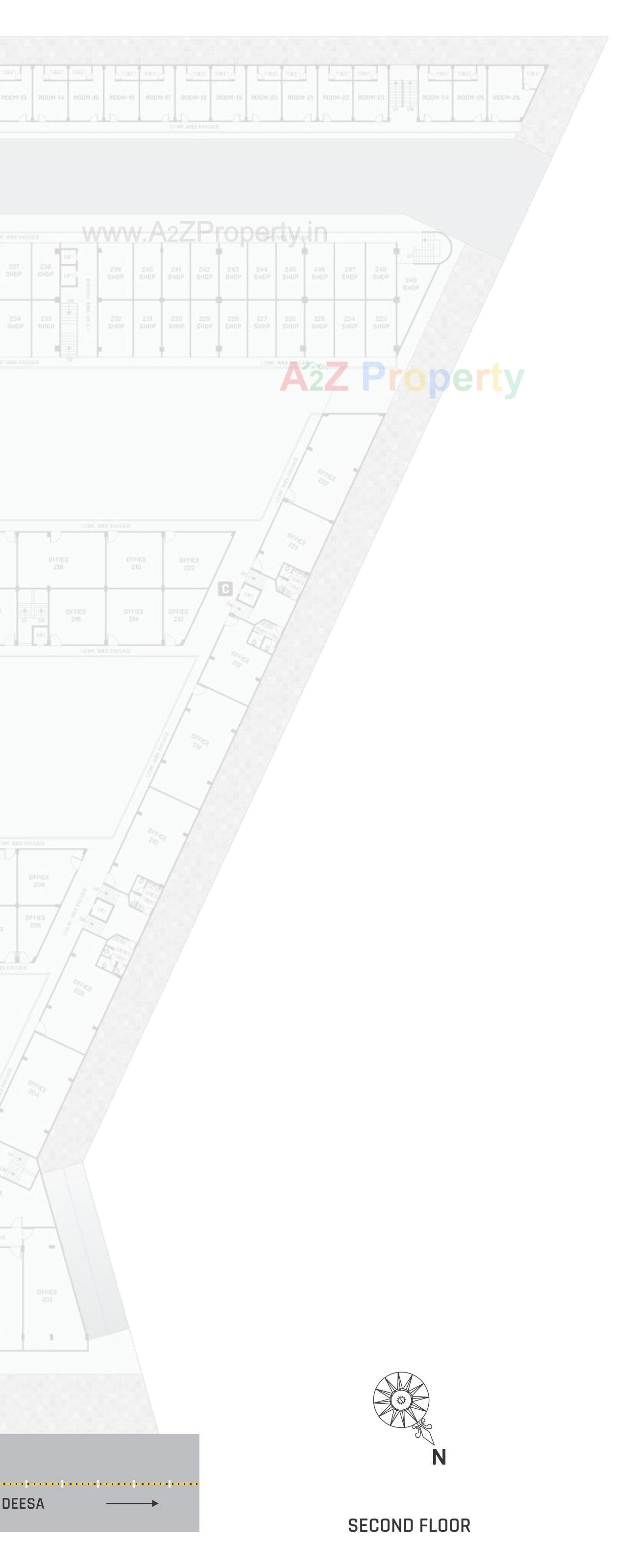 Layout of real estate project Kesar City Centre located at Rajpur, Banaskantha, Gujarat