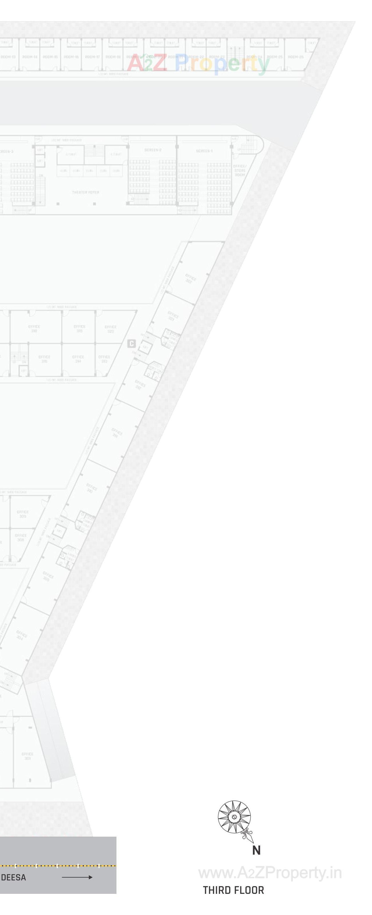 Layout of real estate project Kesar City Centre located at Rajpur, Banaskantha, Gujarat