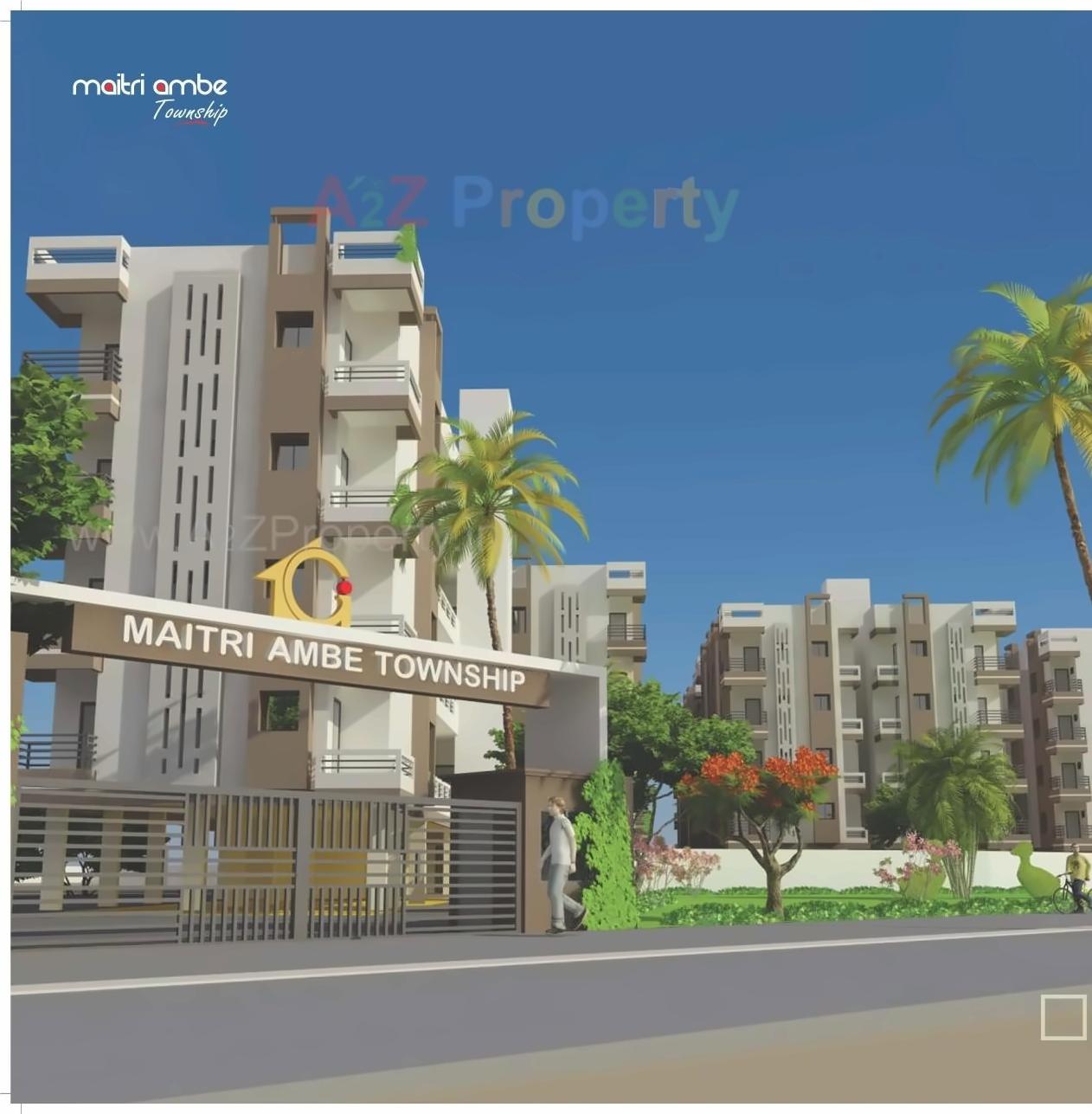 3D Elevation of real estate project Maitri Ambe Township located at Ambaji, Banaskantha, Gujarat