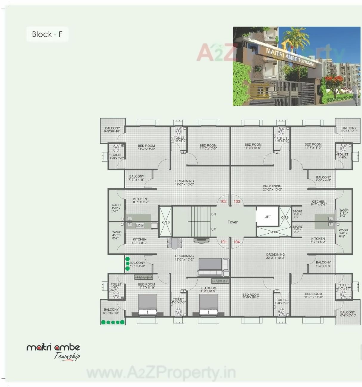 Layout of real estate project Maitri Ambe Township located at Ambaji, Banaskantha, Gujarat