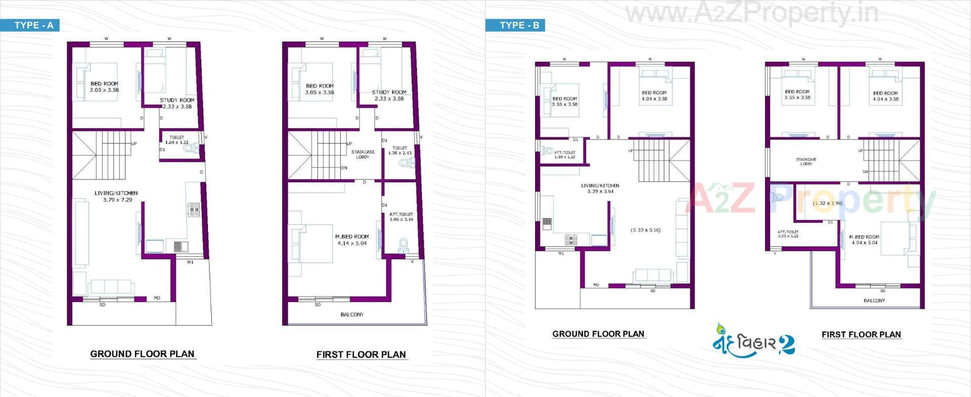 Layout of real estate project Nand Vihar located at Palanpur, Banaskantha, Gujarat