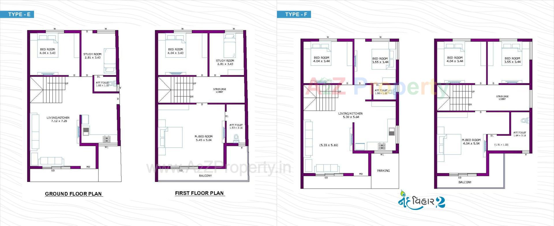Layout of real estate project Nand Vihar located at Palanpur, Banaskantha, Gujarat