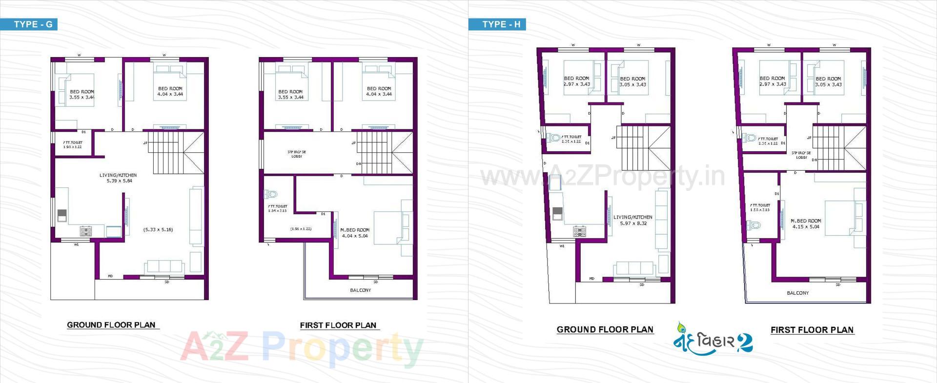 Layout of real estate project Nand Vihar located at Palanpur, Banaskantha, Gujarat