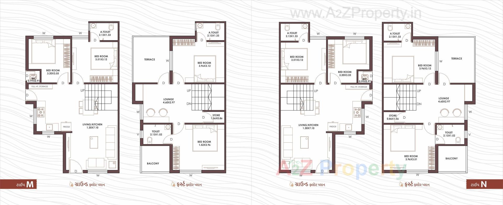 Layout of real estate project Nand Vihar located at Palanpur, Banaskantha, Gujarat