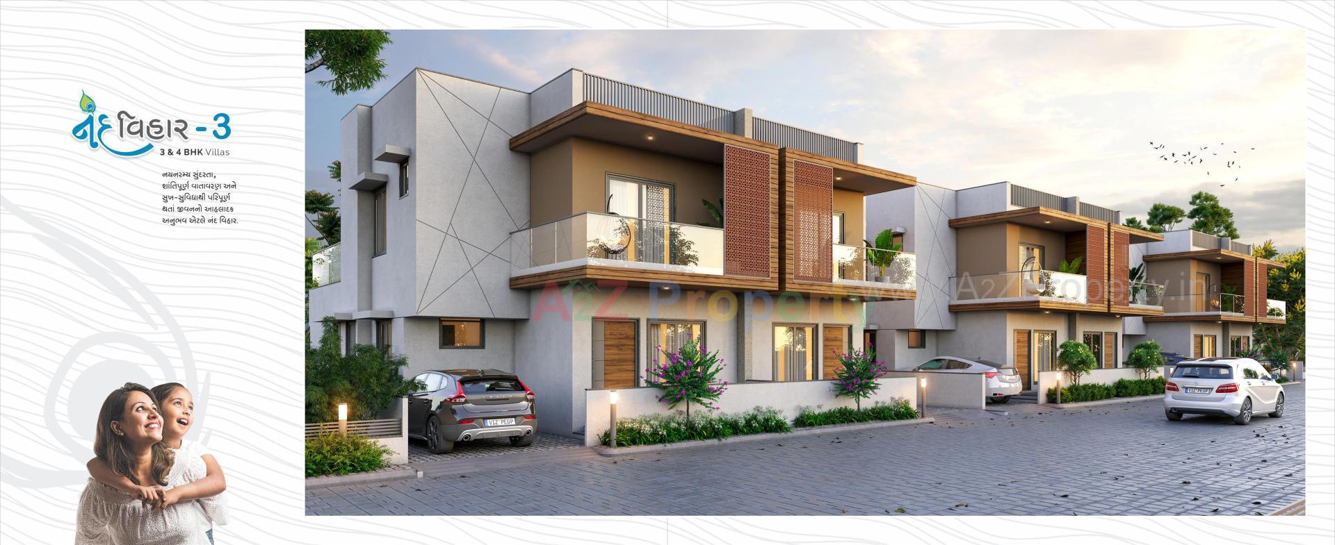 3D Elevation of real estate project Nand Vihar located at Palanpur, Banaskantha, Gujarat