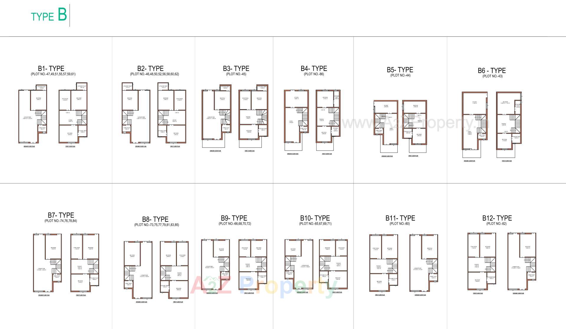 Layout of real estate project Nand Vihar located at Palanpur, Banaskantha, Gujarat