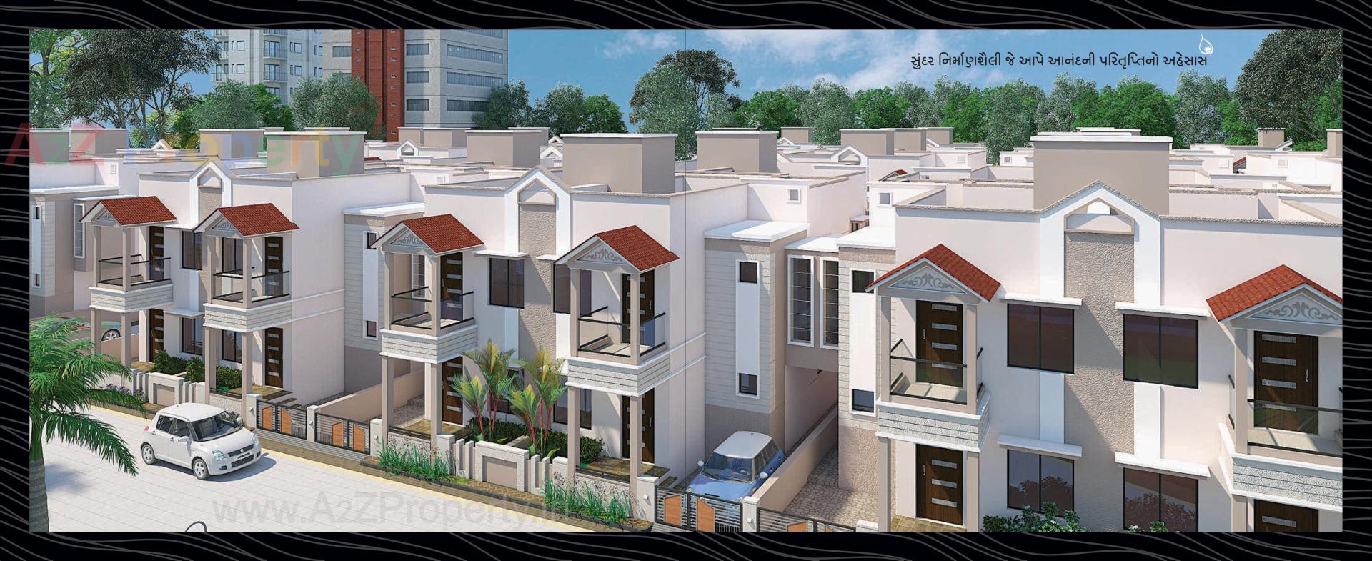 3D Elevation of real estate project Nand Vihar located at Palanpur, Banaskantha, Gujarat
