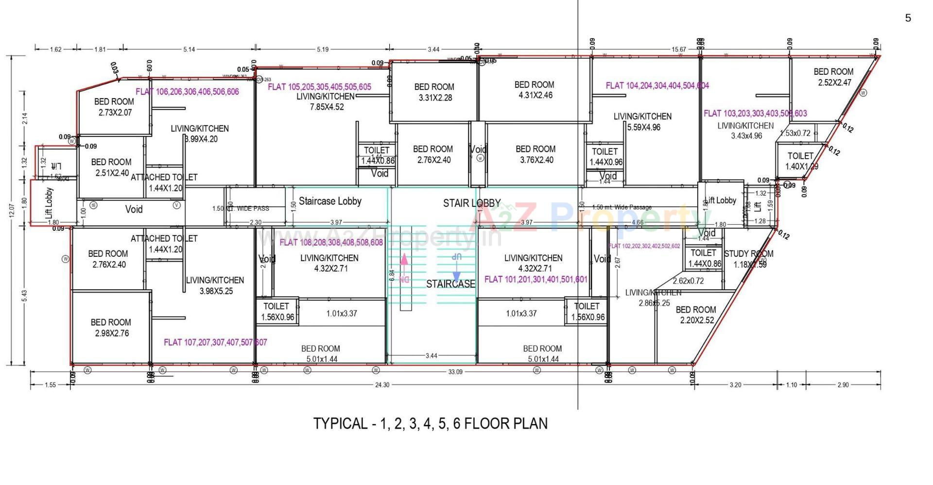 Layout of real estate project Nilkanth Heights located at Palanpur, Banaskantha, Gujarat