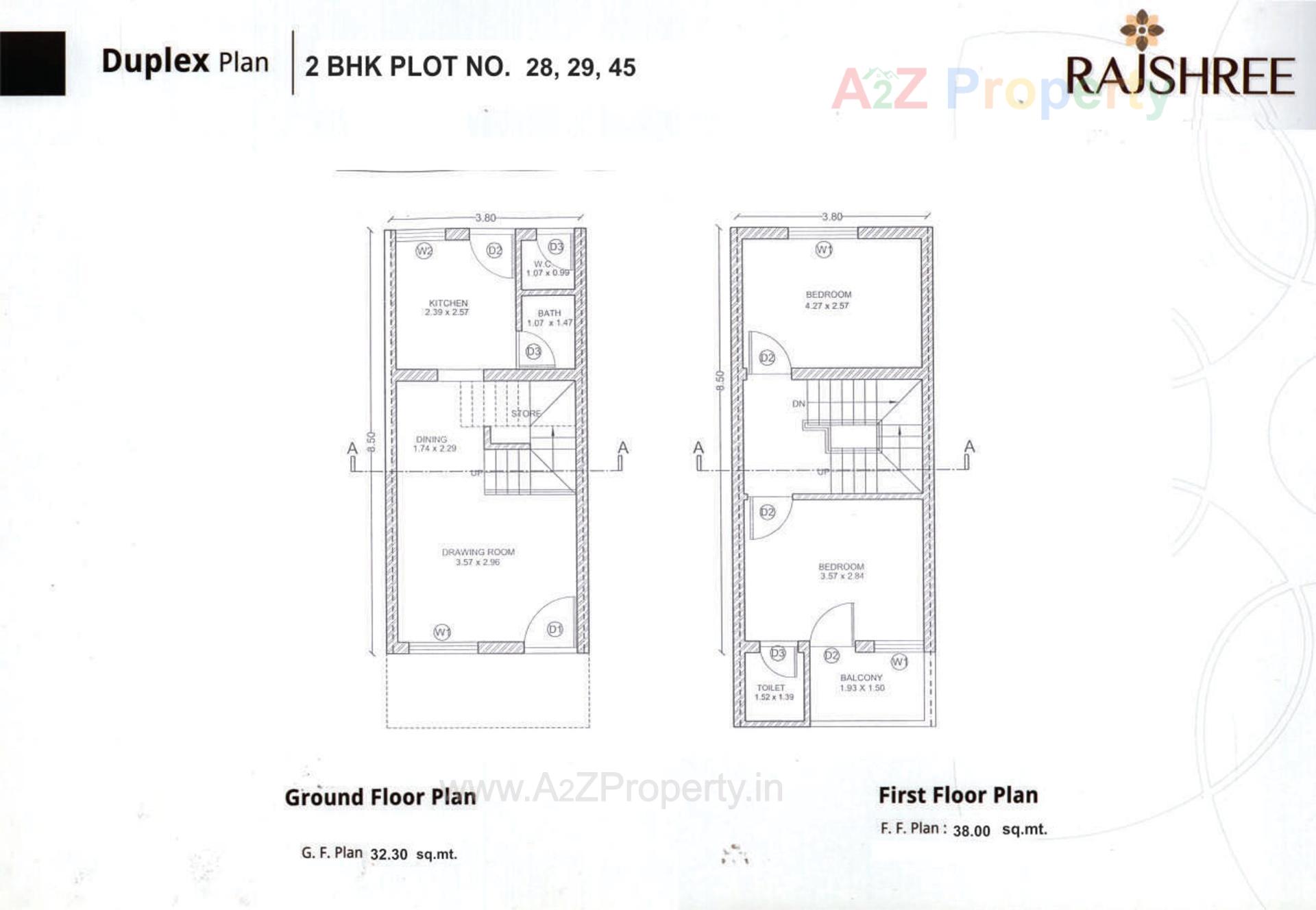 Layout of real estate project Rajshree located at Banaskantha, Banaskantha, Gujarat