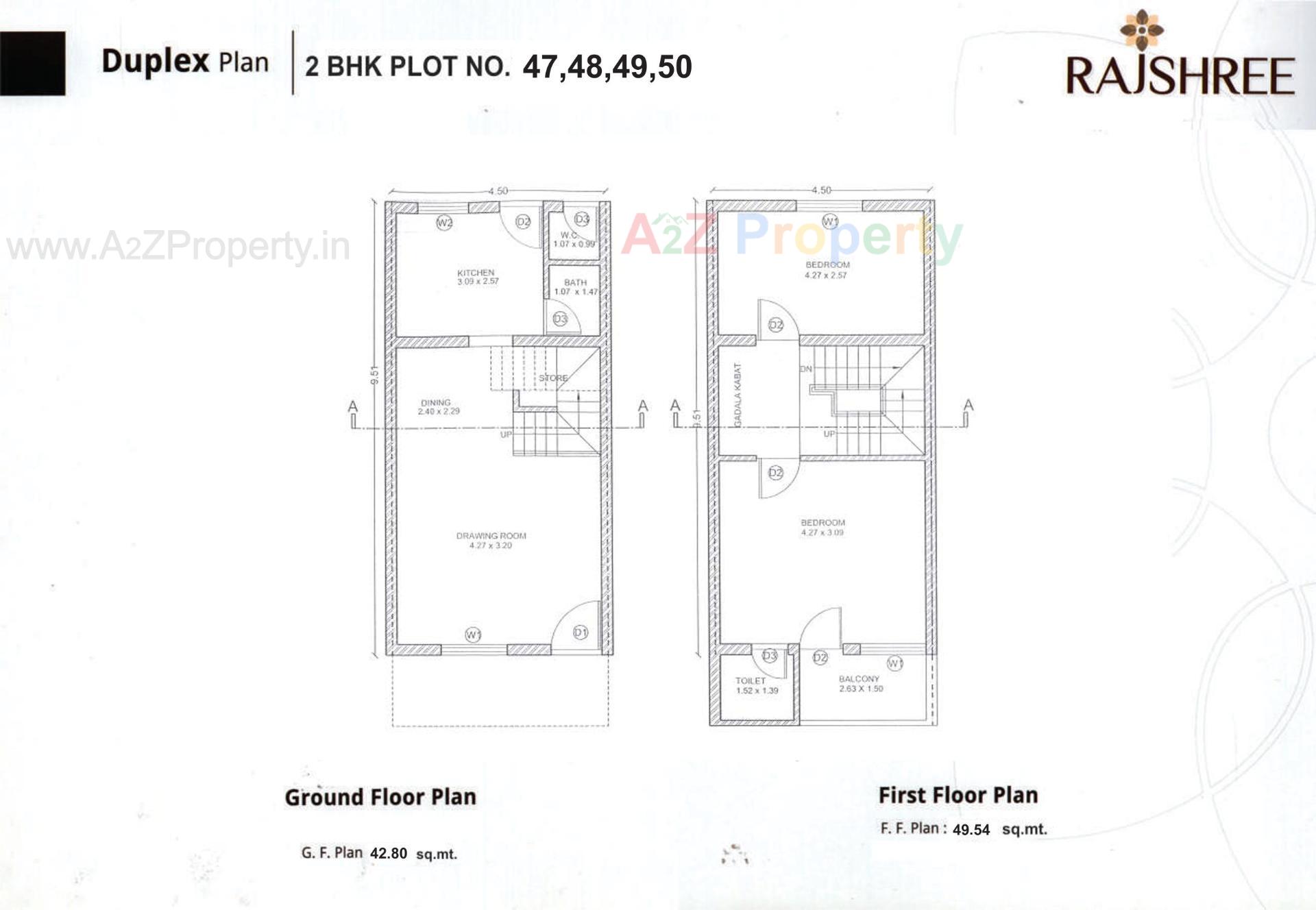Layout of real estate project Rajshree located at Banaskantha, Banaskantha, Gujarat