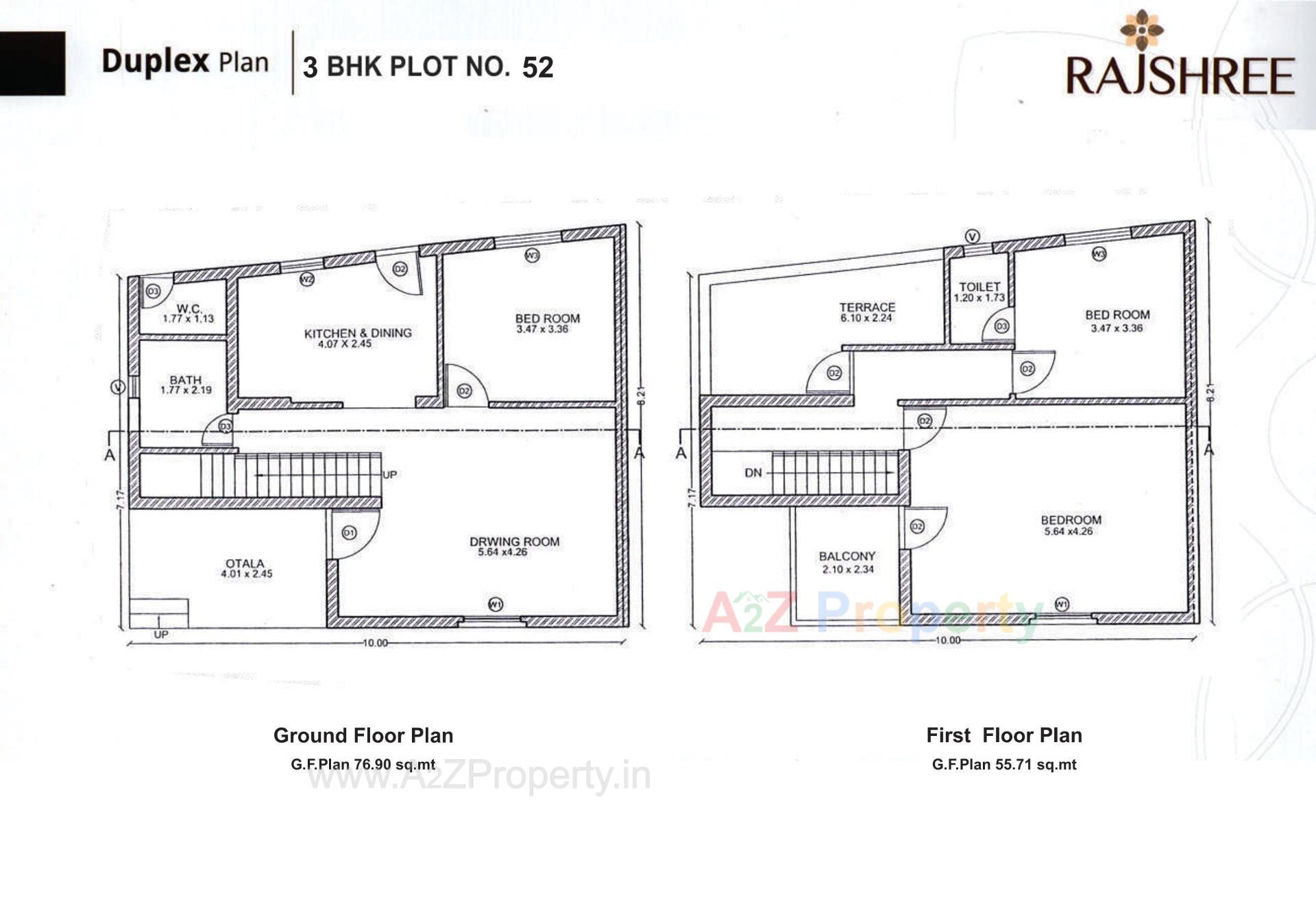Layout of real estate project Rajshree located at Banaskantha, Banaskantha, Gujarat