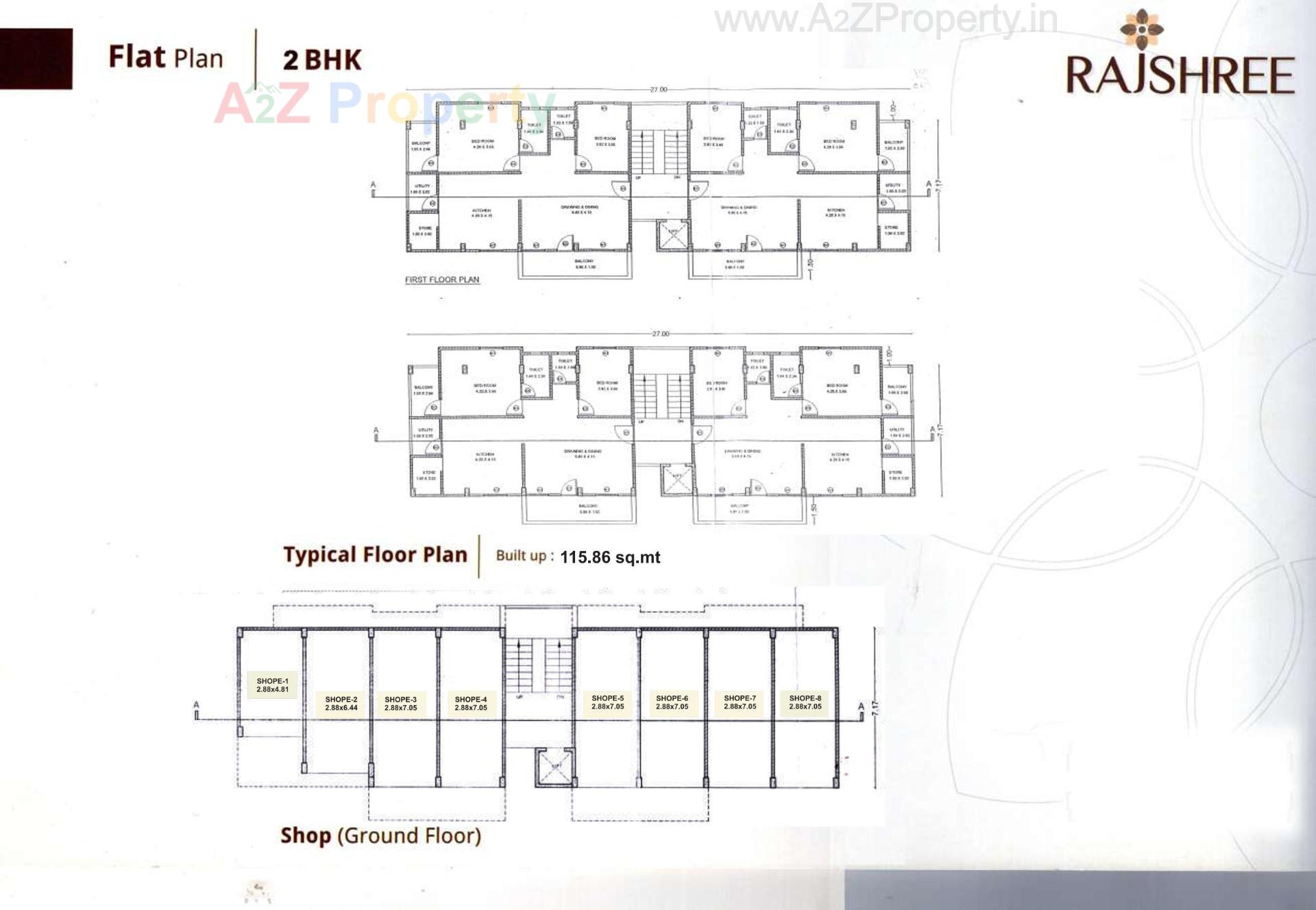 Layout of real estate project Rajshree located at Banaskantha, Banaskantha, Gujarat