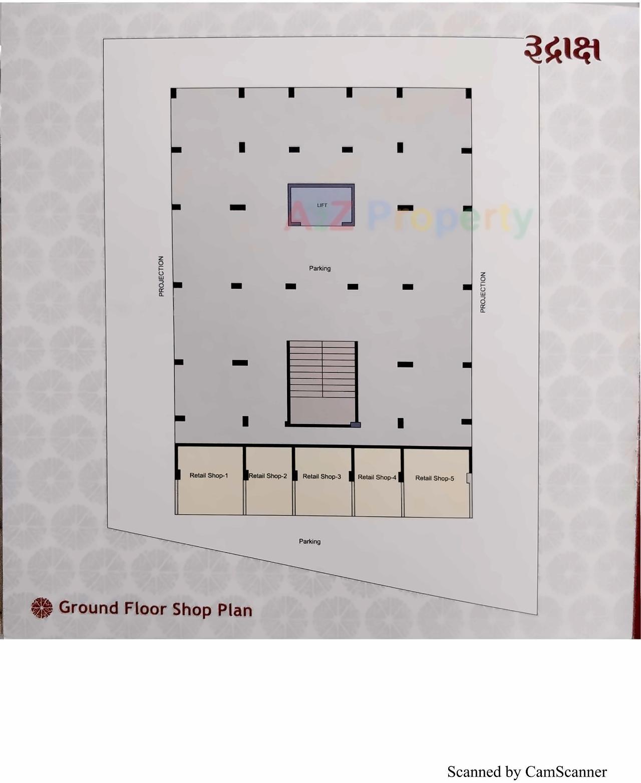 Layout of real estate project Rudraksh located at Palanpur, Banaskantha, Gujarat