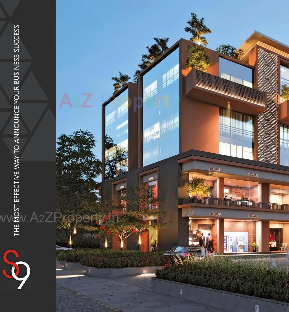 3D Elevation of real estate project S 9  Complex located at Palanpur, Banaskantha, Gujarat