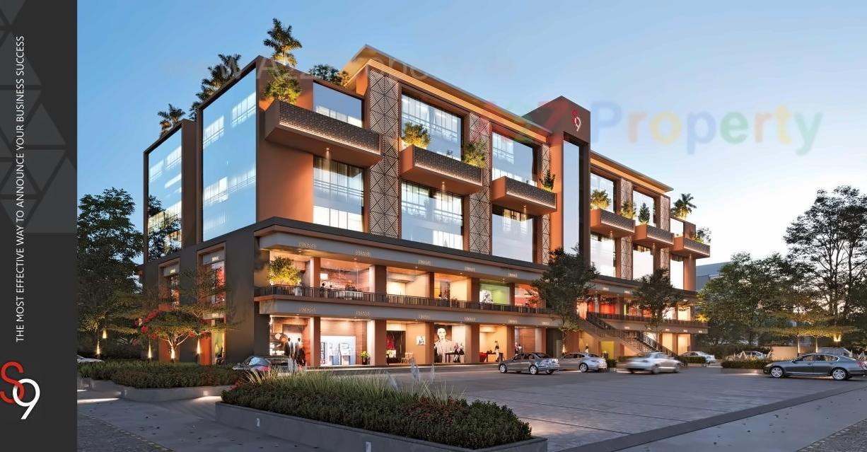 3D Elevation of real estate project S 9  Complex located at Palanpur, Banaskantha, Gujarat