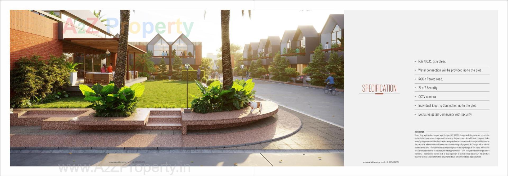 3D Elevation of real estate project S9 Bunglows located at Palanpur, Banaskantha, Gujarat