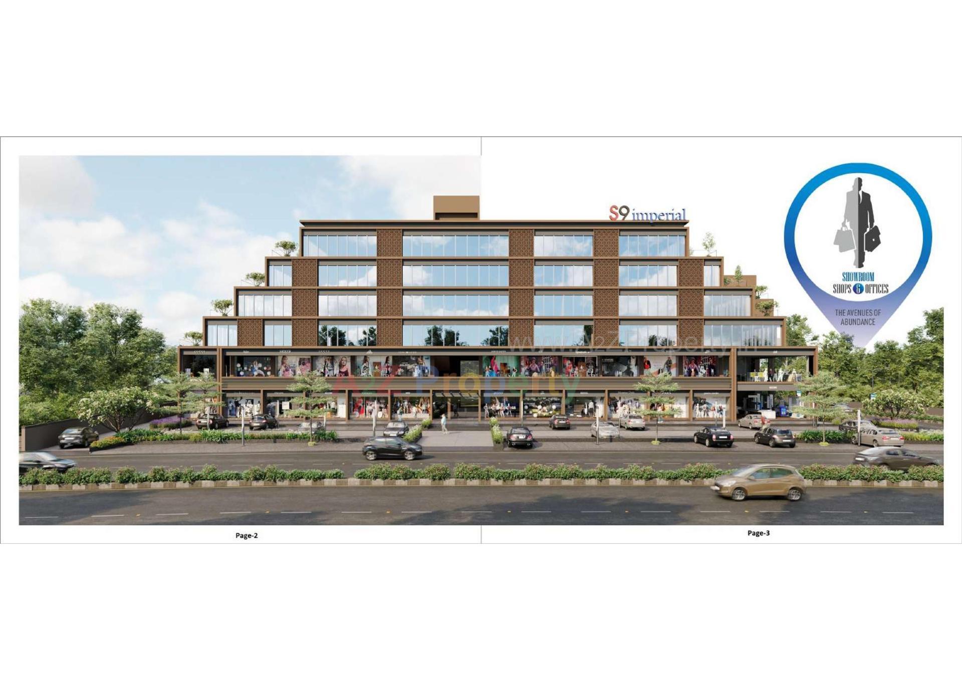 3D Elevation of real estate project S9 Imperial located at Palanpur, Banaskantha, Gujarat