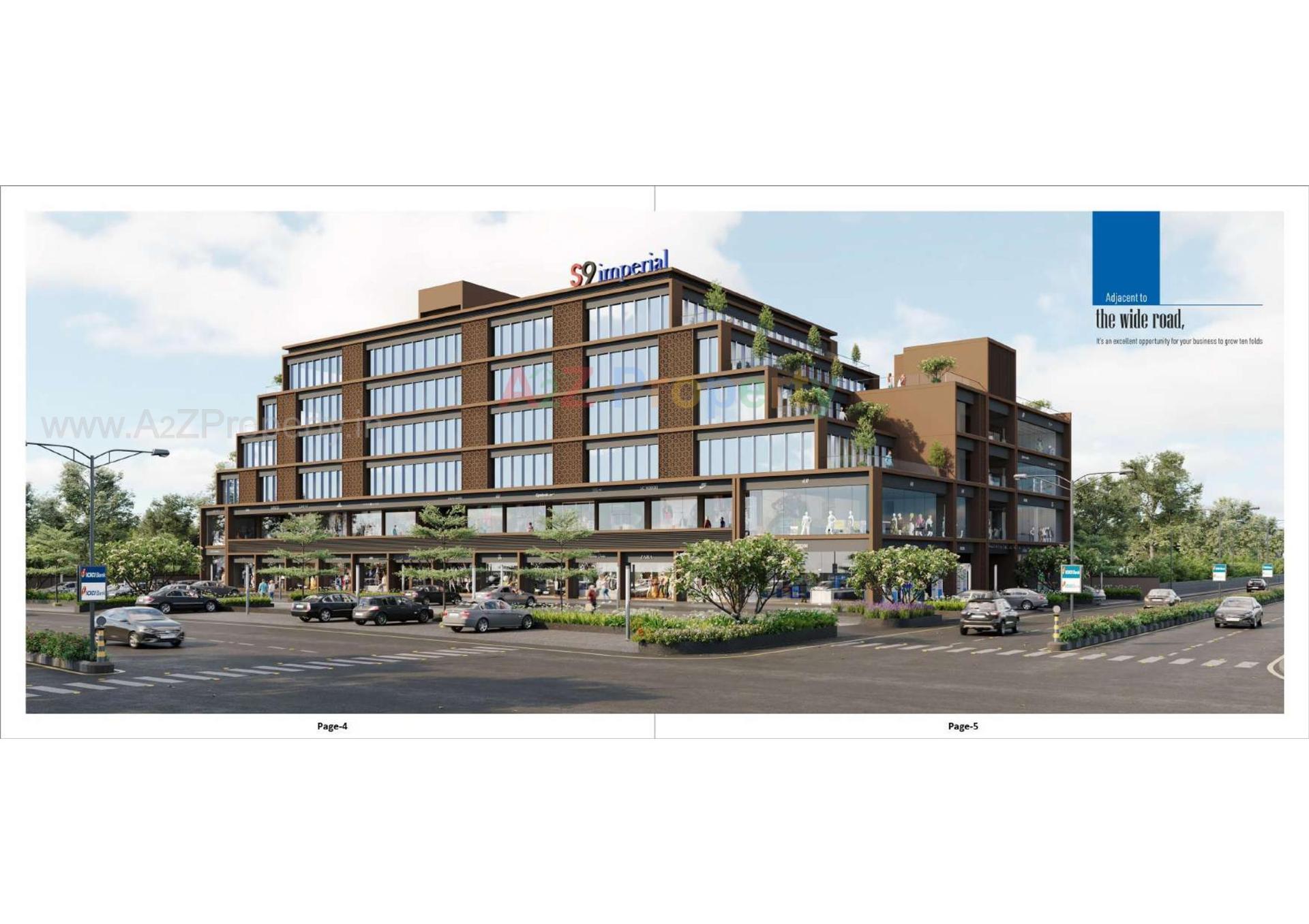 3D Elevation of real estate project S9 Imperial located at Palanpur, Banaskantha, Gujarat