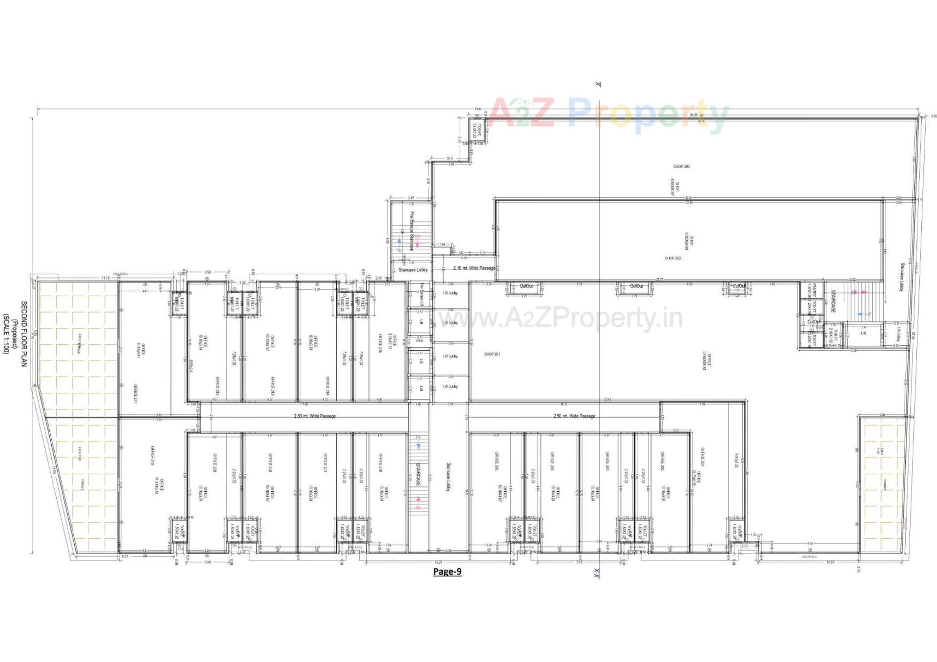 Layout of real estate project S9 Imperial located at Palanpur, Banaskantha, Gujarat