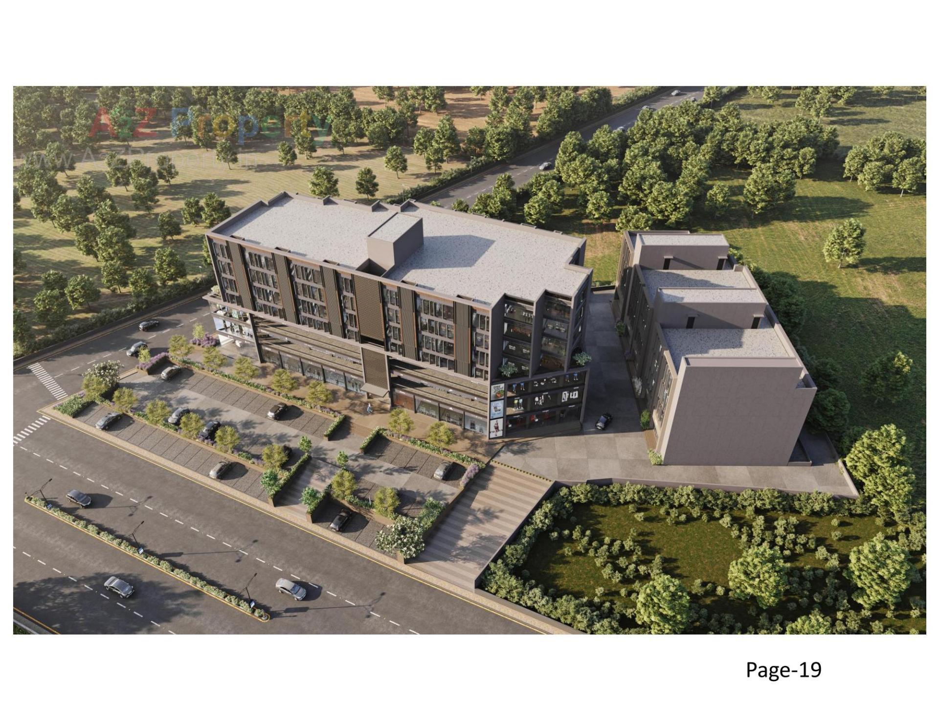 3D Elevation of real estate project S9 Landmark located at Palanpur, Banaskantha, Gujarat