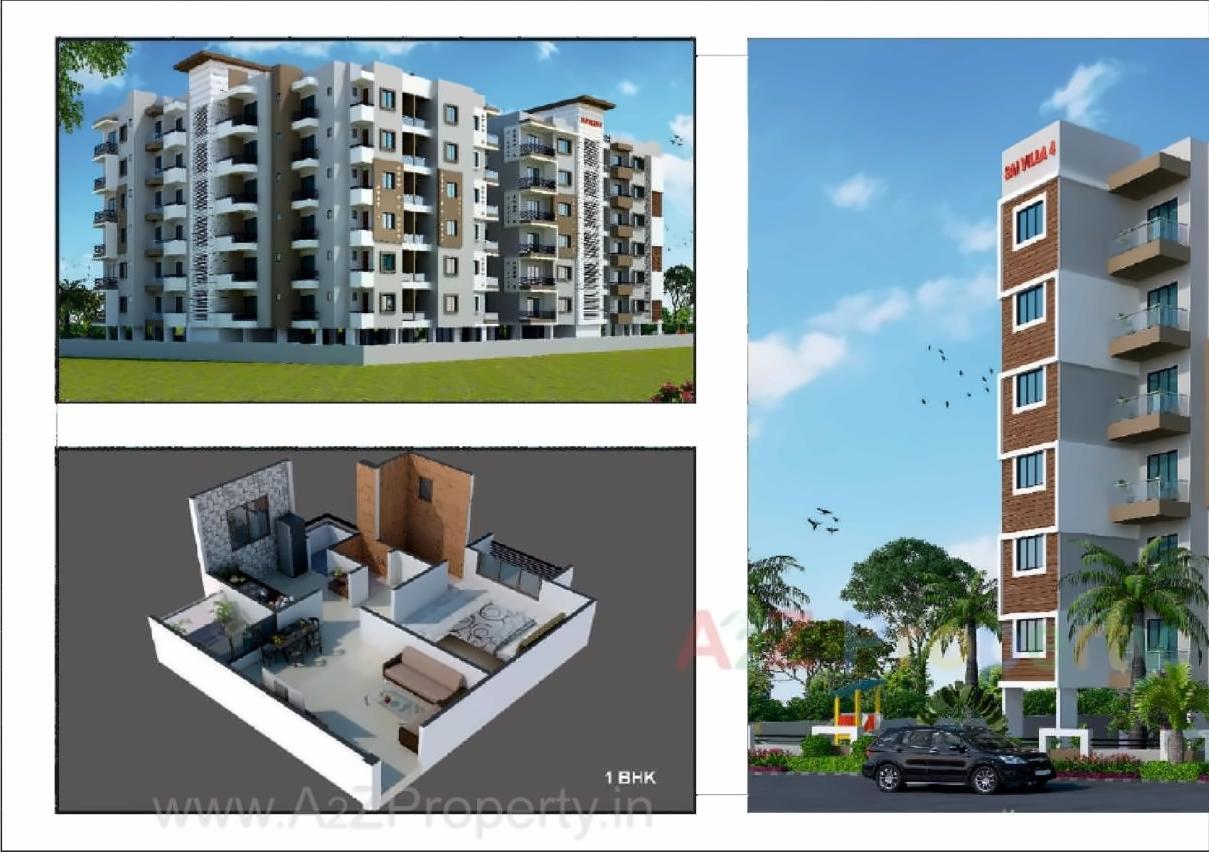 3D Elevation of real estate project Sai Villa located at Palanpur, Banaskantha, Gujarat
